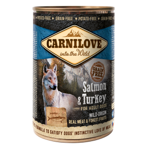 carnilove salmon & turkey for adult dogs (wet food cans) 400g