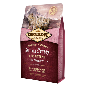 carnilove salmon & turkey for kittens 2kg