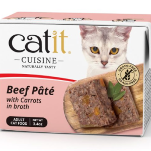 catit cuisine beef pate with carrots, 95g
