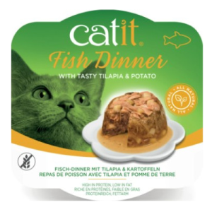 catit fish dinner, tilapia & potato 80 g