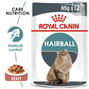 feline care nutrition hairball gravy (wet food pouches)