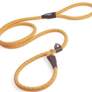 fida durable slip lead dog leash training leash orange