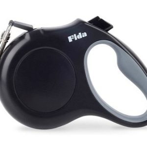 fida retractable dog leash (jfa series) l (black)