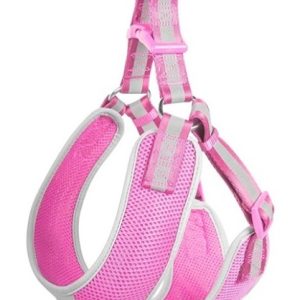 fida step in dog harness – reflective pink (xs)