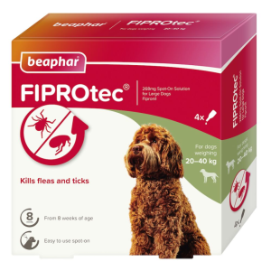 fiprotec for large dog, 4 pipettes