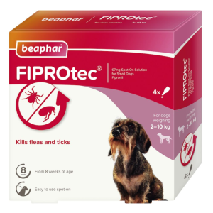 fiprotec for small dog, 4 pipettes
