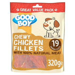 goodboy chewy chicken fillets value pack 320 g