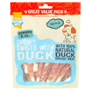 goodboy chewy twists with duck value pack 320 g