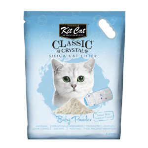 kit cat classic crystal cat litter – baby powder (5 litres)