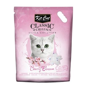 kit cat classic crystal cat litter – cherry blossom (5 litres)