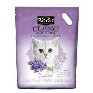 kit cat classic crystal cat litter – lavender (5 litres)