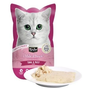 kit cat petite pouch 70g – tuna & beef