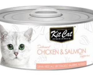 kit cat tin chicken & salmon toppers 80g