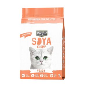 kitcat soyaclump soyabean litter peach 7l