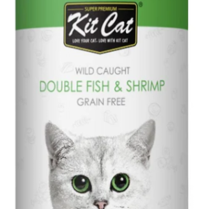 kitcat wild caught double fish & shrimp 400grm