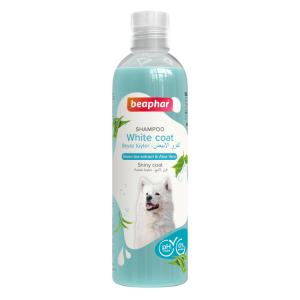 shampoo green tea and aloe vera for white coated dogs 250 ml