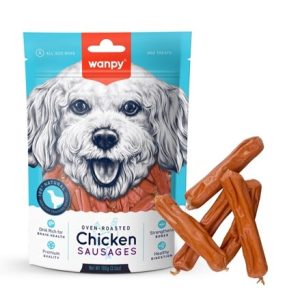 wanpy chicken sausages 100g
