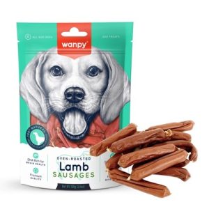 wanpy lamb sausages 100g