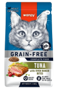 wanpy grain free complete food for adult cat tuna recipe 1.5kg