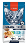wanpy grain free complete food for kitten chicken recipe 1.5kg