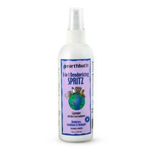 earthbath® 3 in 1 deodorizing spritz, lavender with skin & coat conditioners, made in usa, 8 oz pump spray