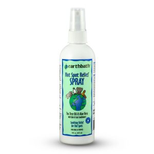 earthbath® hot spot relief spray, tea tree oil & aloe vera, made in usa, 8 oz pump spray